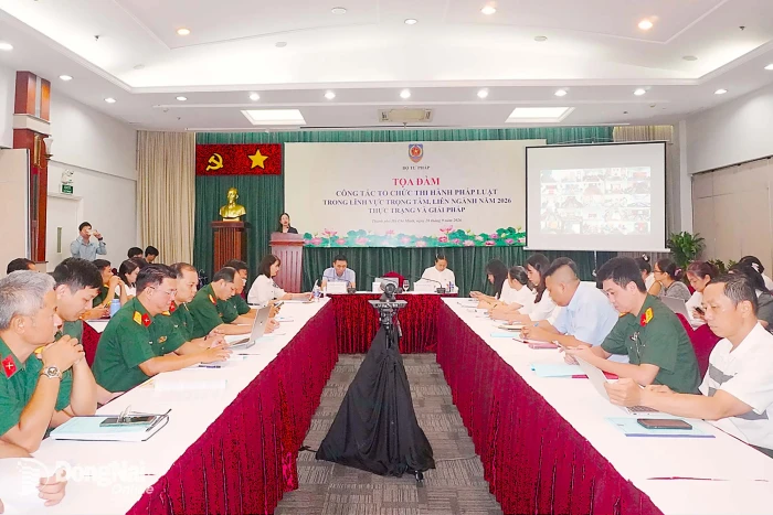 Tọa đàm công tác tổ chức thi hành pháp luật trong lĩnh vực trọng tâm, liên ngành của Chính phủ năm 2026