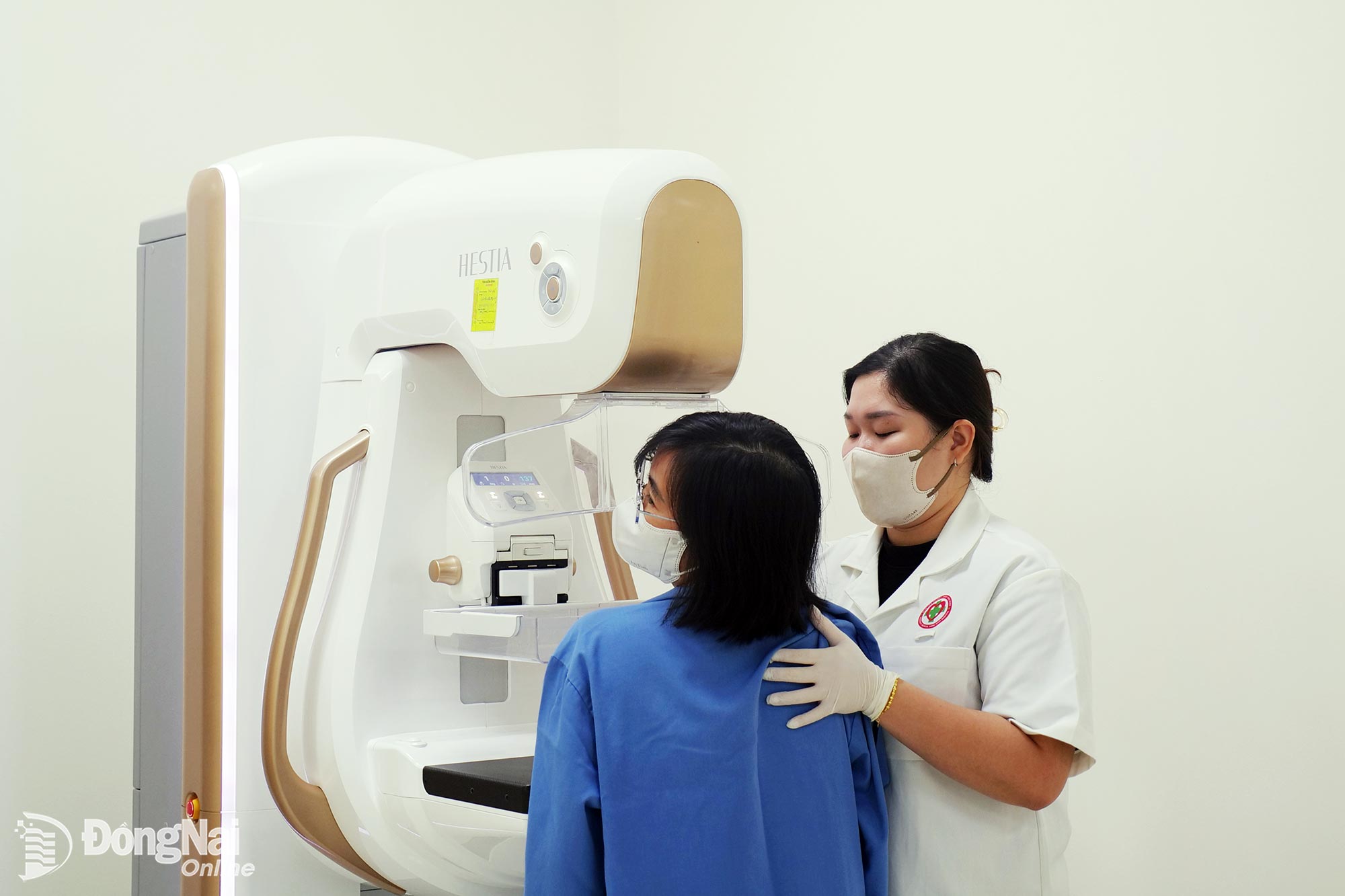 Patients undergo mammography screening for breast cancer at University Medical Shing Mark Hospital.

