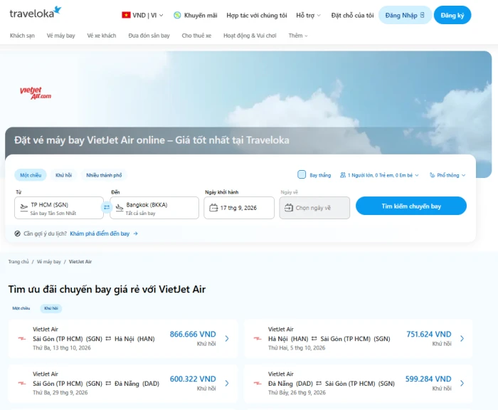 Săn vé máy bay mùa cao điểm: Nên chọn hãng nào trên Traveloka?