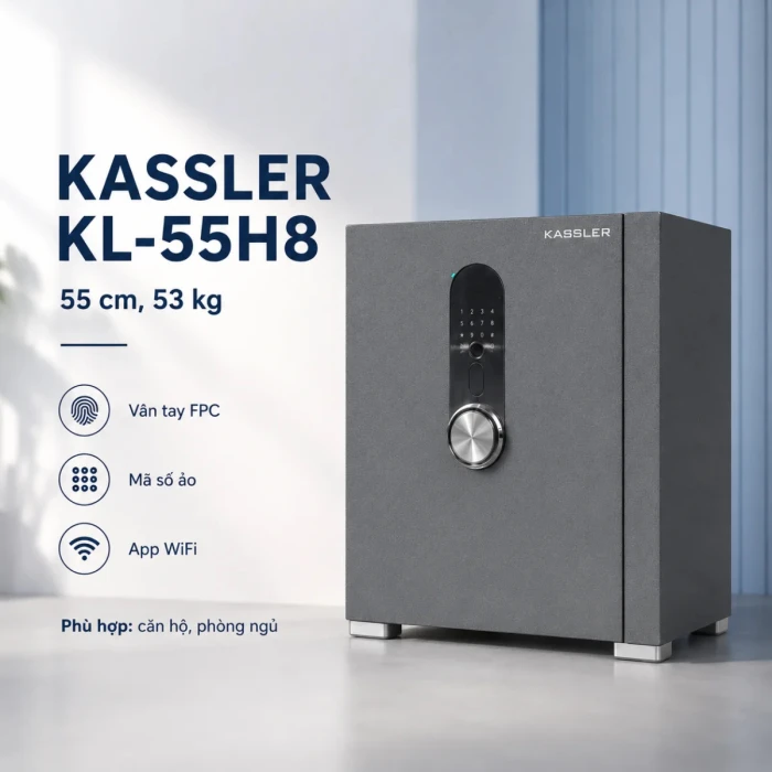 Két Sắt Điện Tử 24H - Giải pháp bảo mật hiện đại với dòng két sắt Kassler chính hãng
