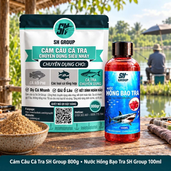 SH Fishing giới thiệu cám câu và phụ gia cho câu nước ngọt