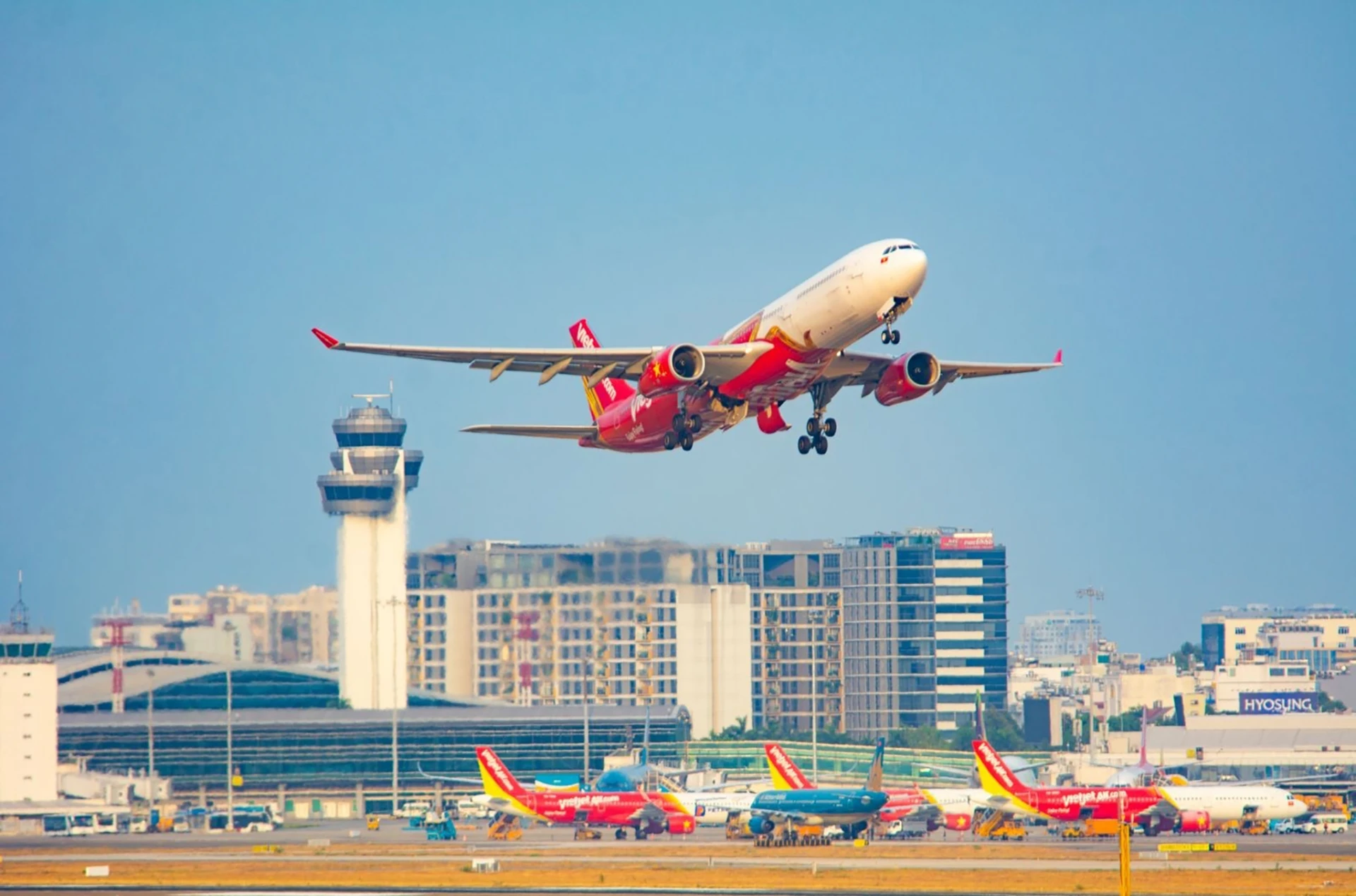 Vietjet Air có mạng đường bay nội địa rộng.