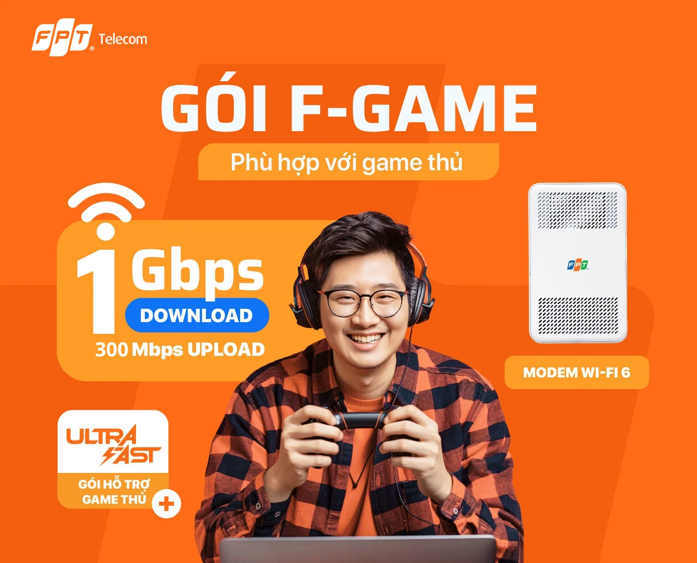 Chọn các gói F-Game FPT chiến game mượt mà.