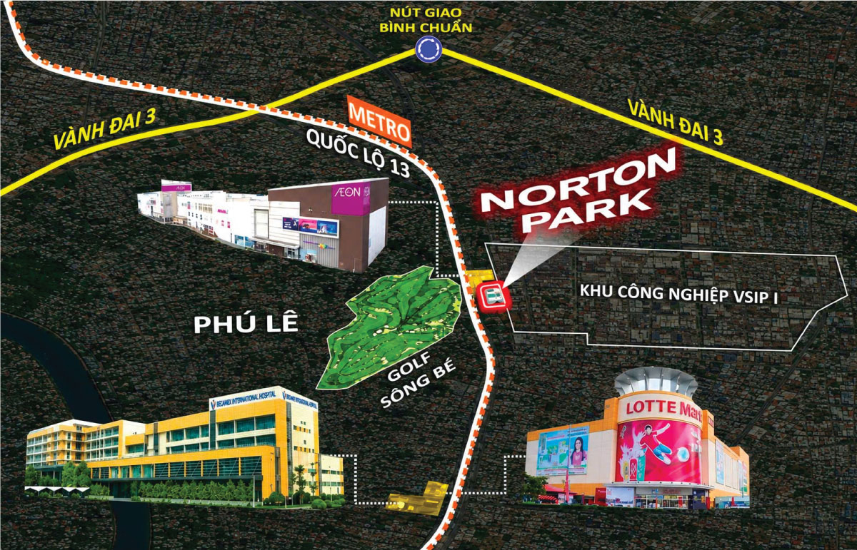 Norton Park vị trí chiến lược đón đầu quy hoạch nâng cấp hạ tầng.