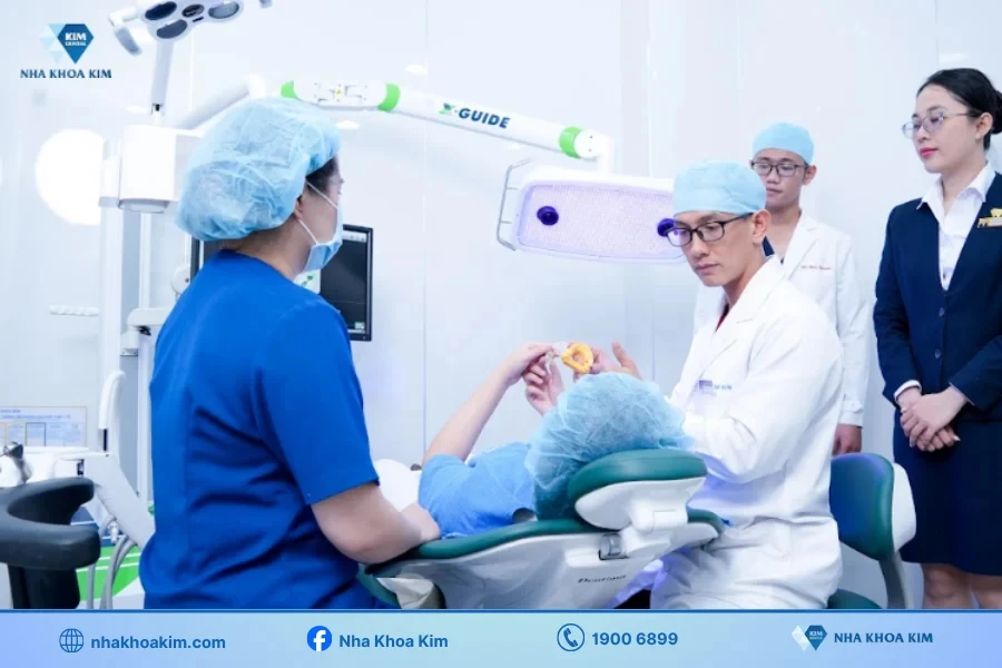 Máy cấy ghép Implant bằng Robot X - Guide tại Nha Khoa Kim.