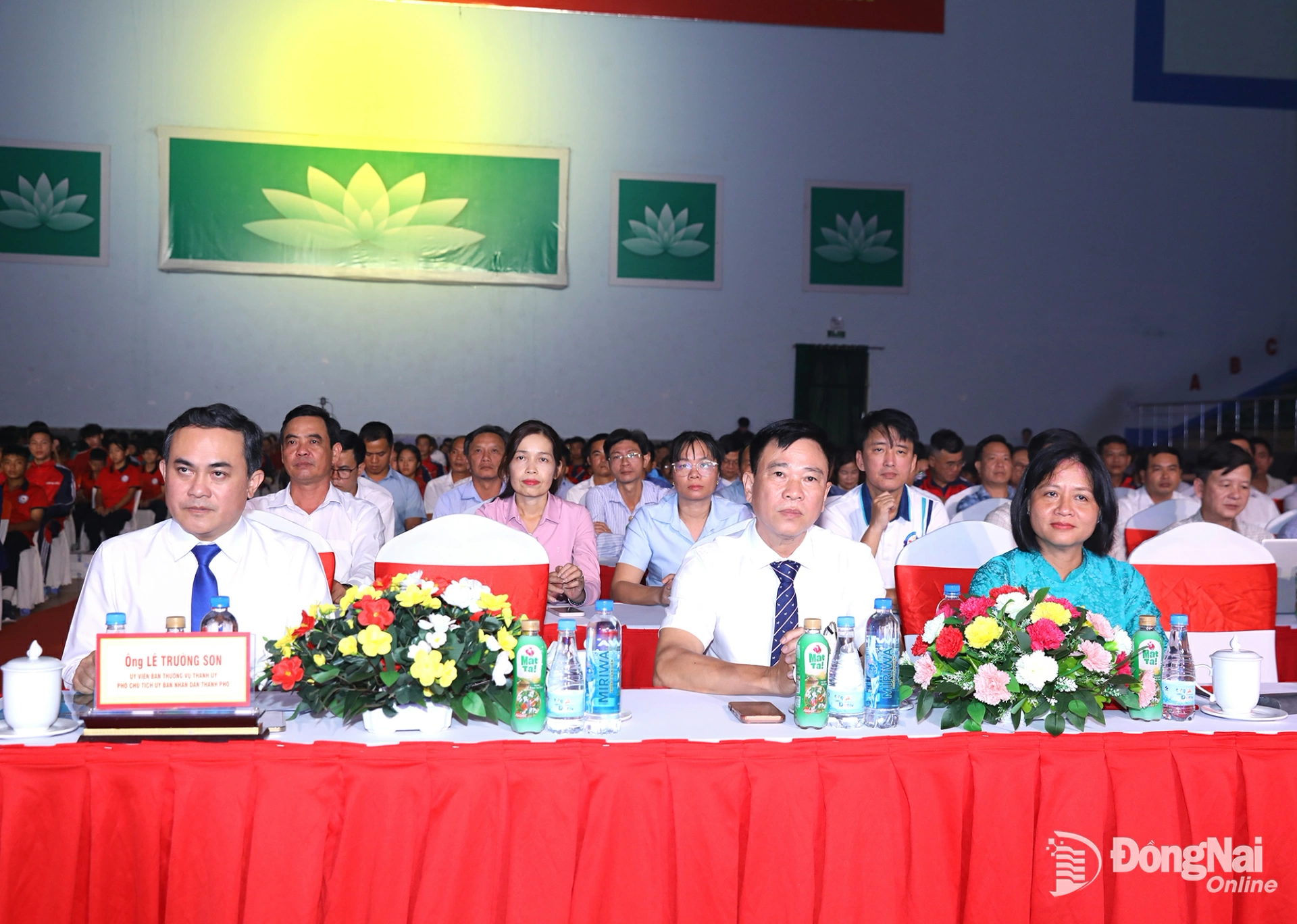 Delegates attend the closing ceremony of the 1st Dong Nai City Sports Festival. Photo: Huy Anh

