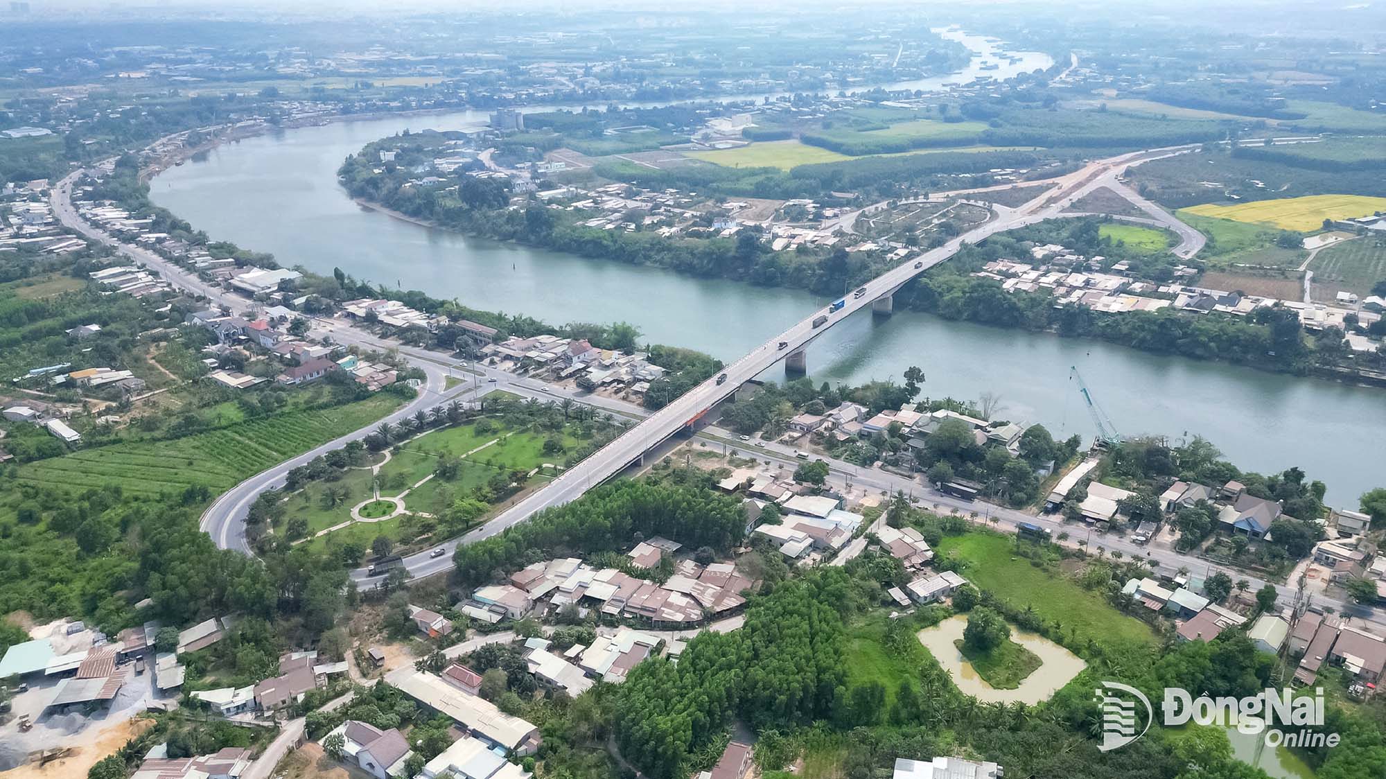 Đường vành đai 4 - Thành phố Hồ Chí Minh đoạn qua địa bàn thành phố Đồng Nai dài hơn 46km, bao gồm cả cầu Thủ Biên.

