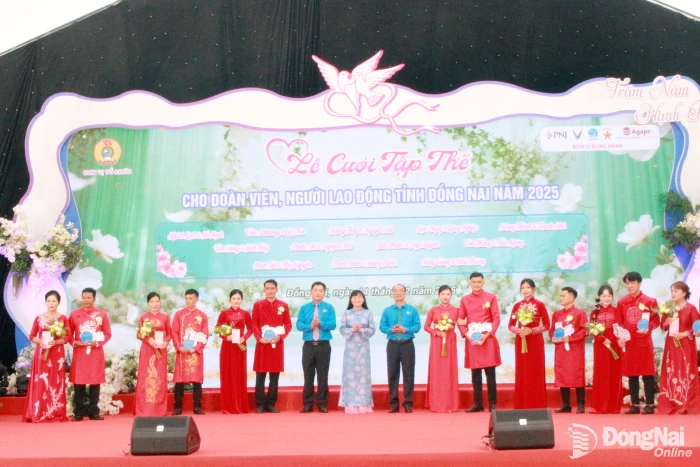Đồng Nai sẽ tổ chức ‘Lễ cưới tập thể’ cho đoàn viên, người lao động khó khăn trong tháng 12-2026
