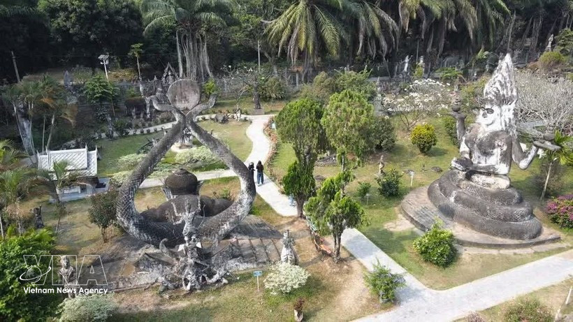 The Buddha Park - a must-see destination for visitors when visiting Laos. (Photo: VNA)
