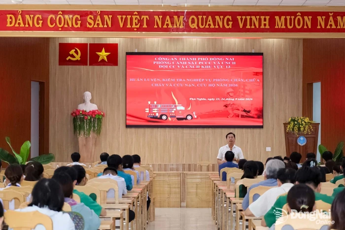 Nâng cao năng lực xử lý tình huống cháy, nổ tại Bệnh viện Nhân Ái