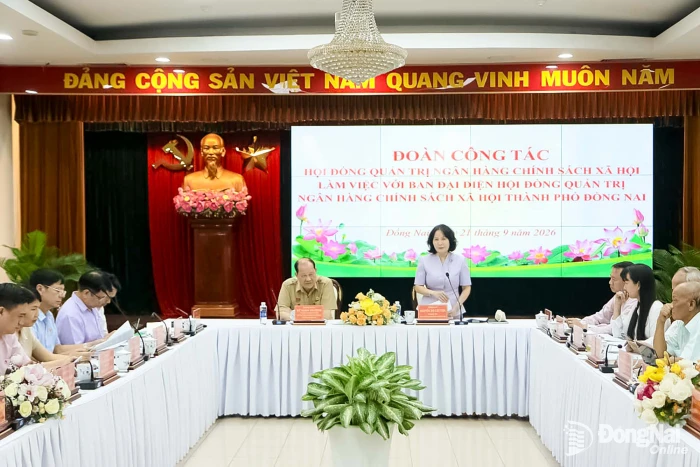 Đoàn công tác Hội đồng quản trị Ngân hàng Chính sách xã hội Việt Nam làm việc tại Đồng Nai
