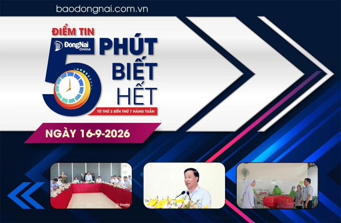 Điểm tin '5 phút biết hết' sáng 16-9: Không để xảy ra tình trạng vốn đã bố trí, nhà thầu sẵn sàng nhưng dự án vẫn phải chờ mặt bằng