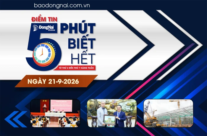 Điểm tin '5 phút biết hết' sáng 21-9: Tập trung nguồn lực đẩy nhanh tiến độ 4 gói thầu quan trọng Dự án Sân bay Long Thành