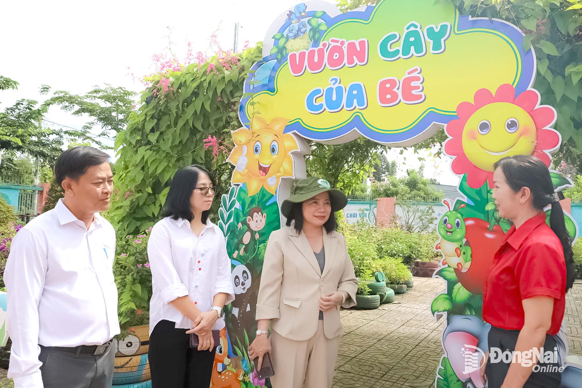 Đoàn công tác Văn phòng Điều phối Trung ương Chương trình Mục tiêu quốc gia (Bộ Nông nghiệp và Môi trường) tham quan Trường mầm non Phú Thịnh, mô hình trường điểm
tại xã Tà Lài.