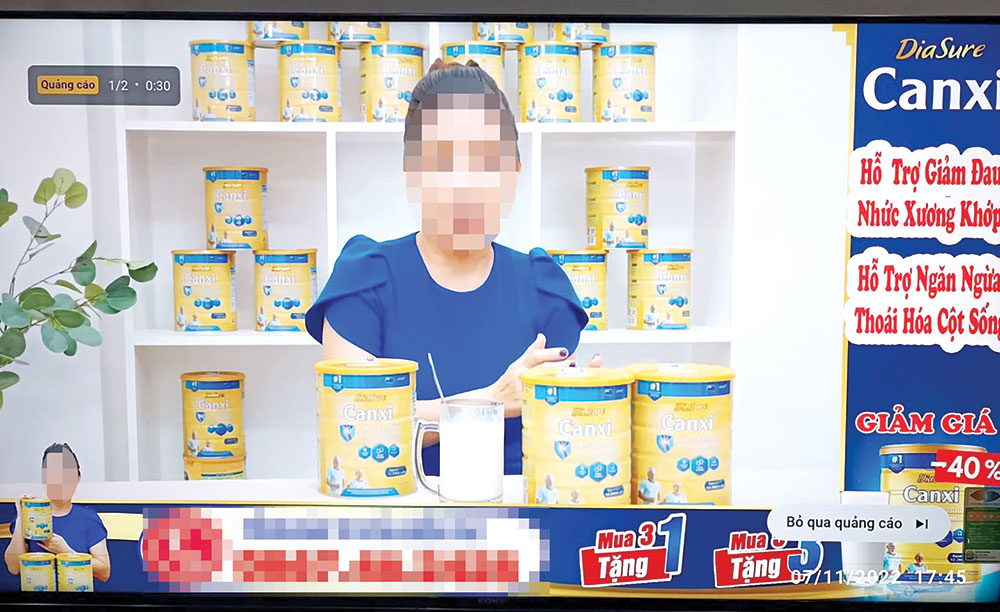 Nghệ sĩ C.T. quảng cáo sản phẩm sữa non có tác dụng thần kỳ trên mạng xã hội