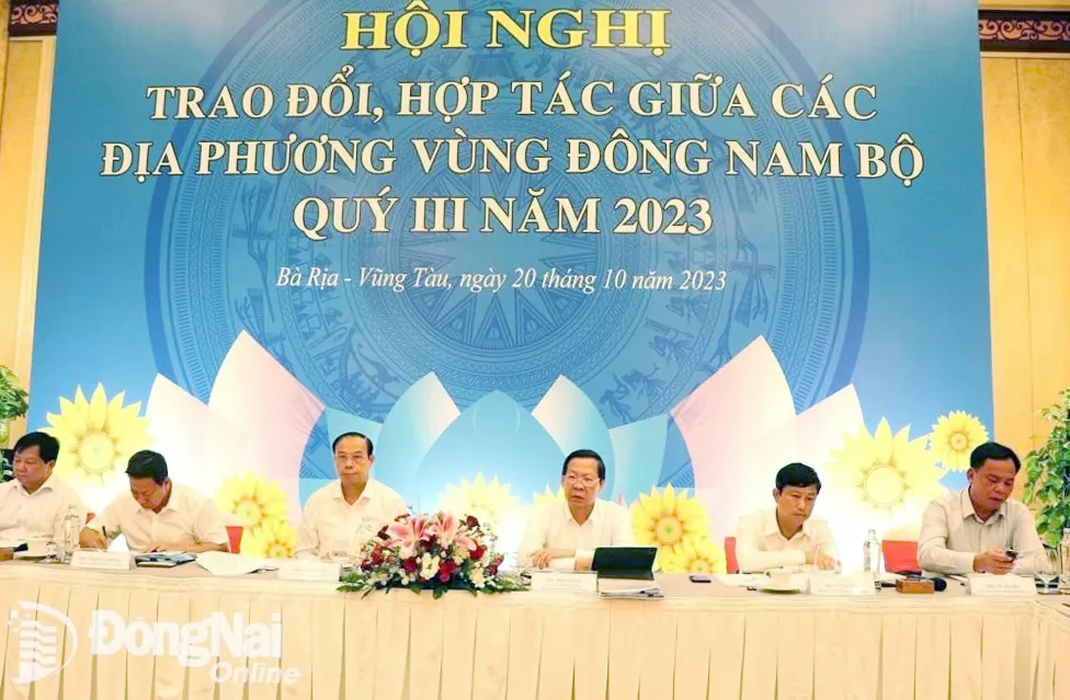 Lãnh đạo các tỉnh, thành Vùng Đông Nam bộ tham dự hội nghị