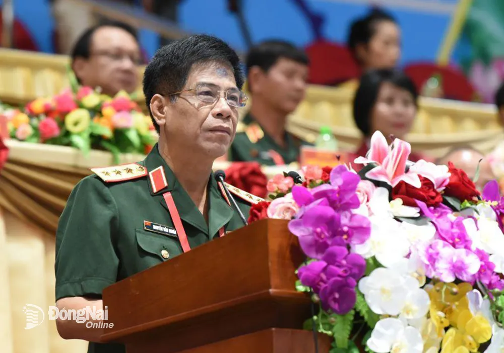 Thượng tướng Nguyễn Văn Nghĩa, Phó Tổng Tham mưu trưởng QĐND Việt Nam, Trưởng Ban Tổ chức phát biểu khai mạc