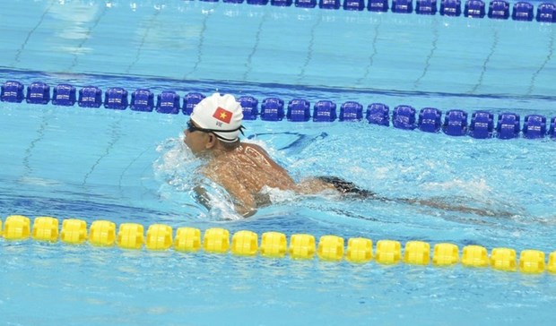 Swimmer Le Tien Dat (Photo: tuoitre.vn)
