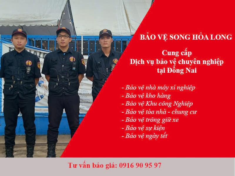 Bảo vệ Song Hỏa Long cung cấp dịch vụ bảo vệ tại Đồng Nai chuyên nghiệp uy tín 24/7.