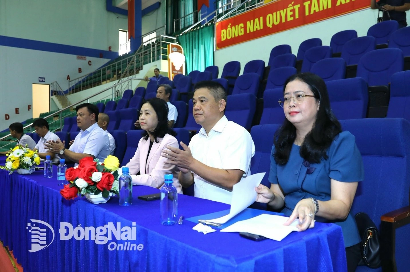Delegates attend the opening ceremony. Photo: Huy Anh 