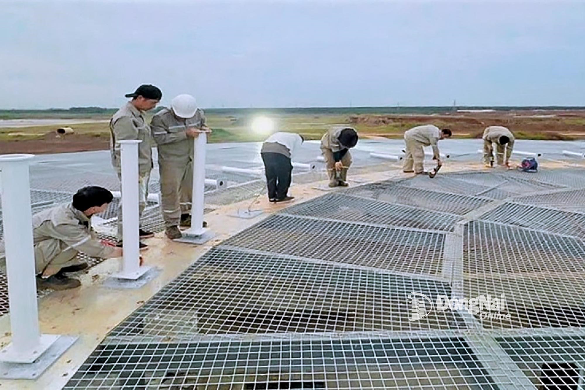 Construction of the DVOR/DME supply and installation package at Long Thanh Airport. Photo courtesy of contributor