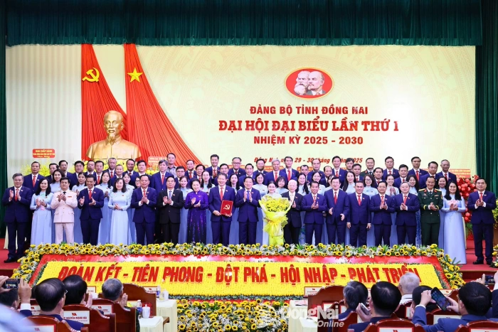 The Politburo’s decision on the appointment of the Executive Committee, the Standing Committee, and the Inspection Commission of the Dong Nai Provincial Party Committee for the 2025–2030 term announced