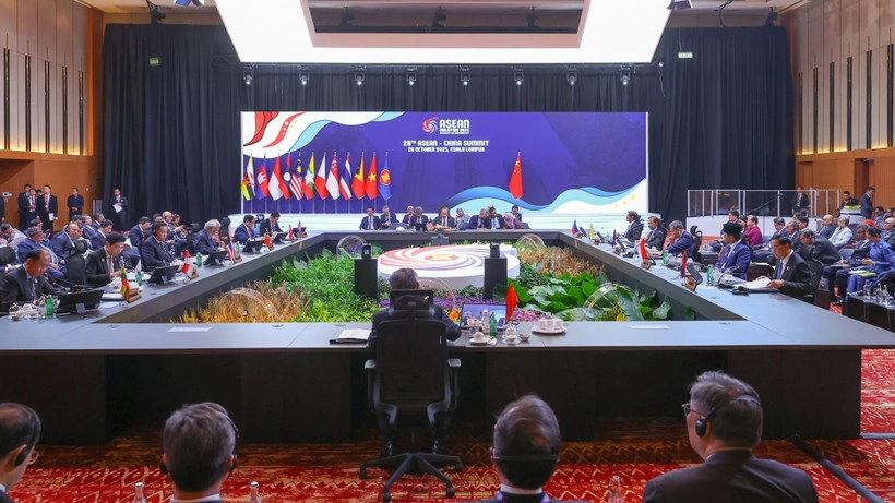 Quang cảnh Hội nghị Cấp cao ASEAN-Trung Quốc lần thứ 28. (Ảnh: VGP/Nhật Bắc)
