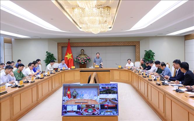 Phó Thủ tướng Trần Hồng Hà phát biểu kết luận cuộc họp. Ảnh: Văn Điệp/TTXVN