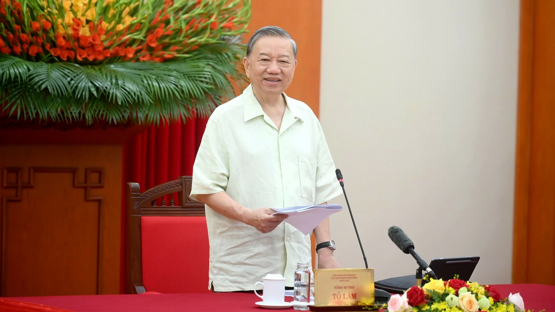 Tổng Bí thư Tô Lâm phát biểu tại phiên họp. Ảnh: nhandan.vn