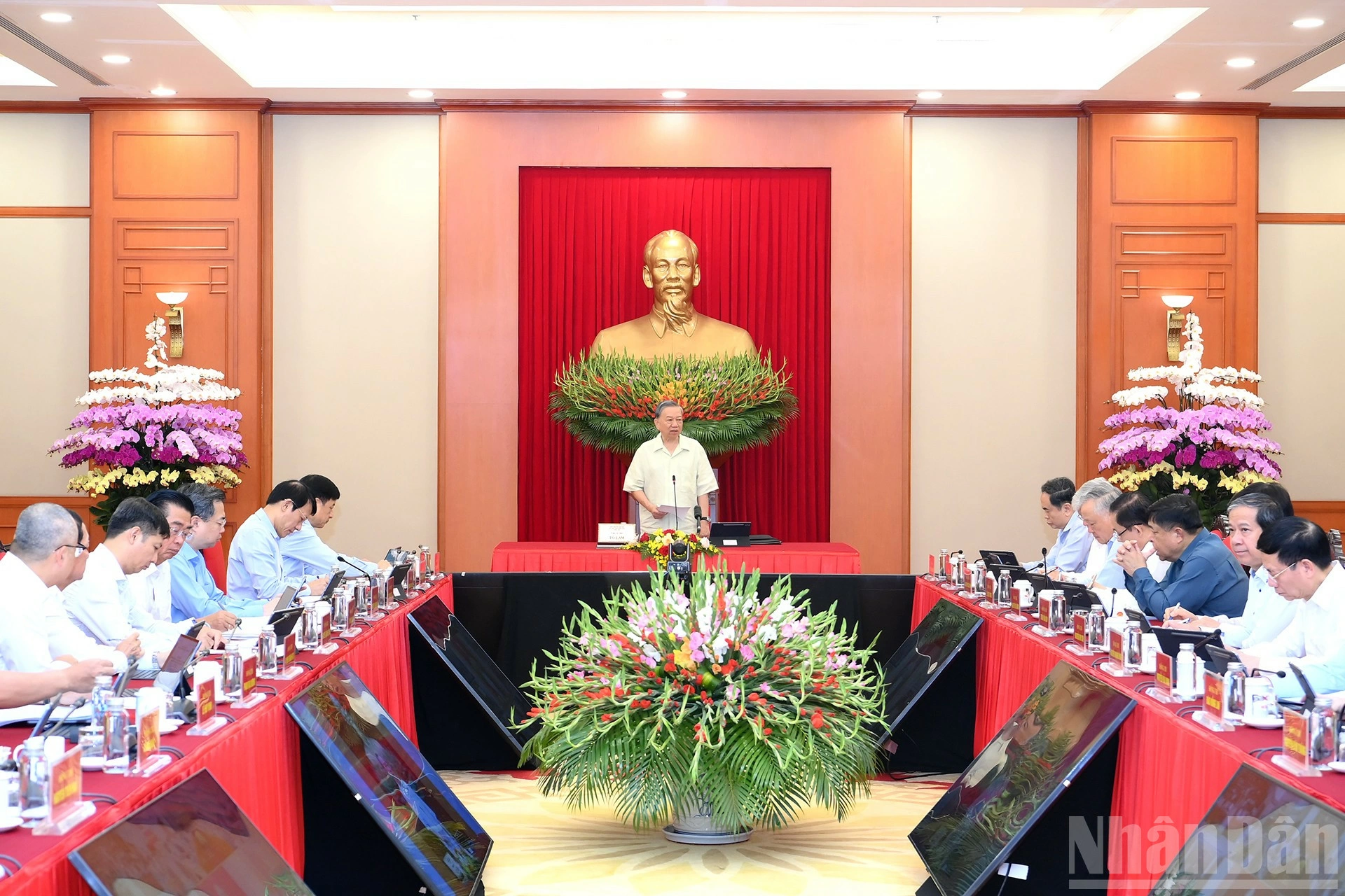 Tổng Bí thư Tô Lâm chủ trì phiên họp. Ảnh: nhandan.vn