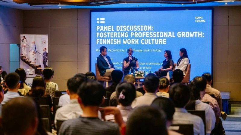 Một sự kiện giới thiệu cơ hội việc làm tại Phần Lan cho thanh niên Việt Nam. (Ảnh: Đại sứ quán Phần Lan tại Việt Nam)