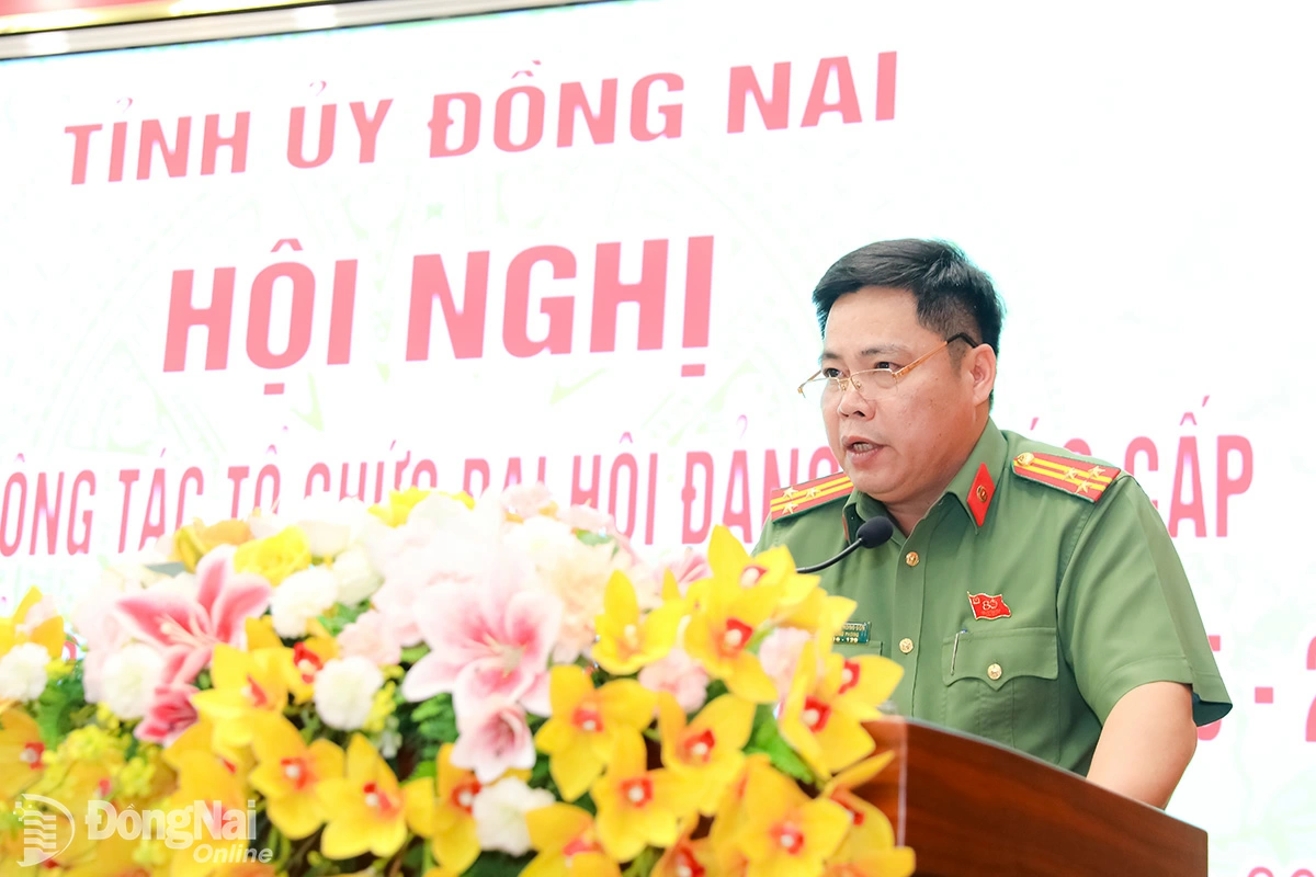 Senior Lieutenant Colonel Nguyen Hong Son, Chief of Staff of the Dong Nai Provincial Police. Photo: Huy Anh