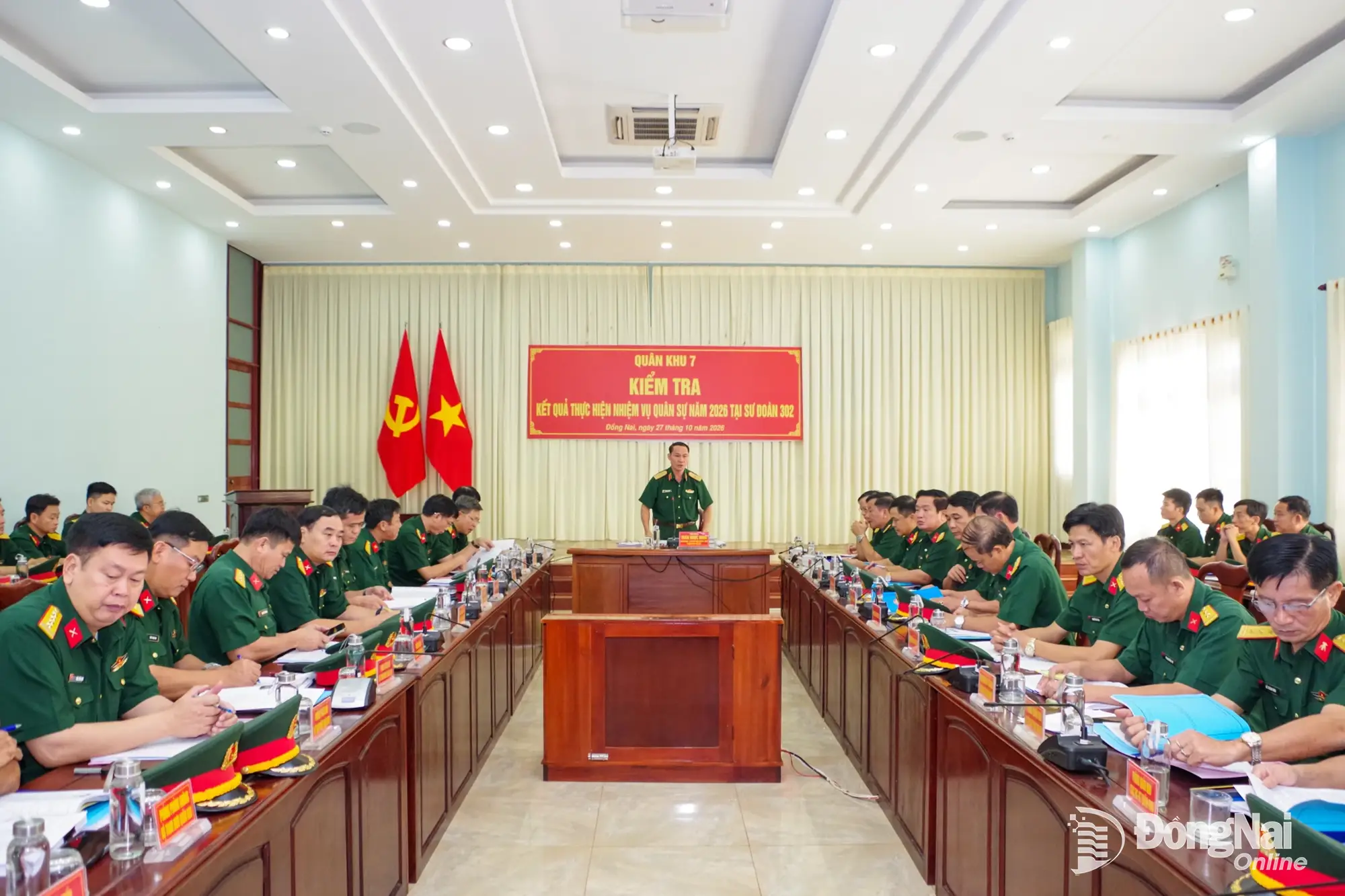 Thiếu tướng Trần Ngọc Minh, Phó Tư lệnh Quân khu 7 kiểm tra nhiệm vụ quân sự quốc phòng trên địa bàn Đồng Nai