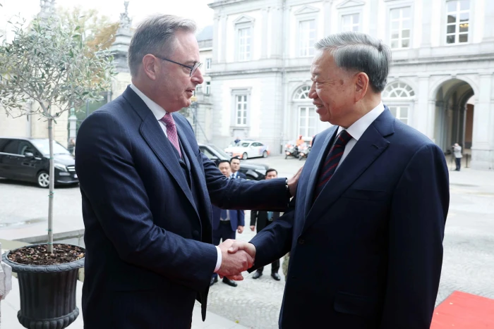 Thủ tướng Vương quốc Bỉ Bart De Wever chủ trì Lễ đón Tổng Bí thư, Chủ tịch nước Tô Lâm