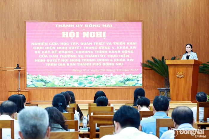 Đồng Nai quán triệt, triển khai các nghị quyết của Hội nghị lần thứ 4 Ban Chấp hành Trung ương Đảng khóa XIV