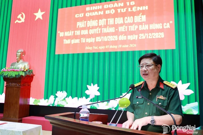Binh đoàn 16 Phát động thi đua cao điểm “80 ngày thi đua quyết thắng - viết tiếp bản hùng ca”