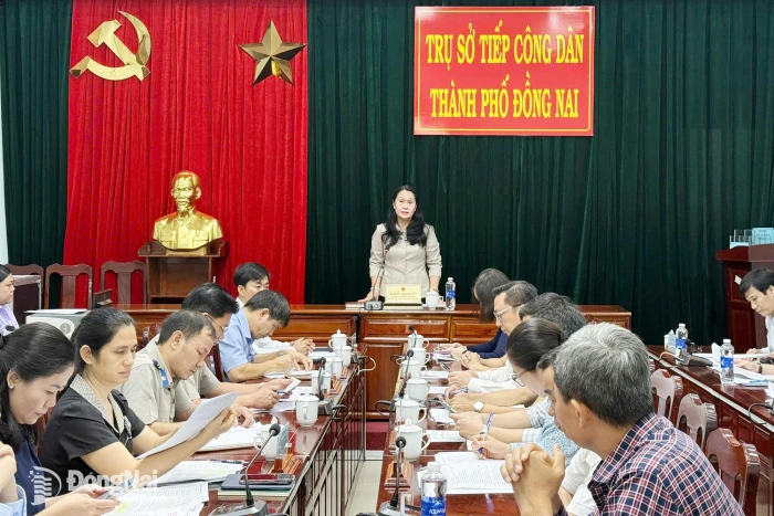 Phó Chủ tịch Thường trực HĐND thành phố Đặng Minh Nguyệt tiếp công dân