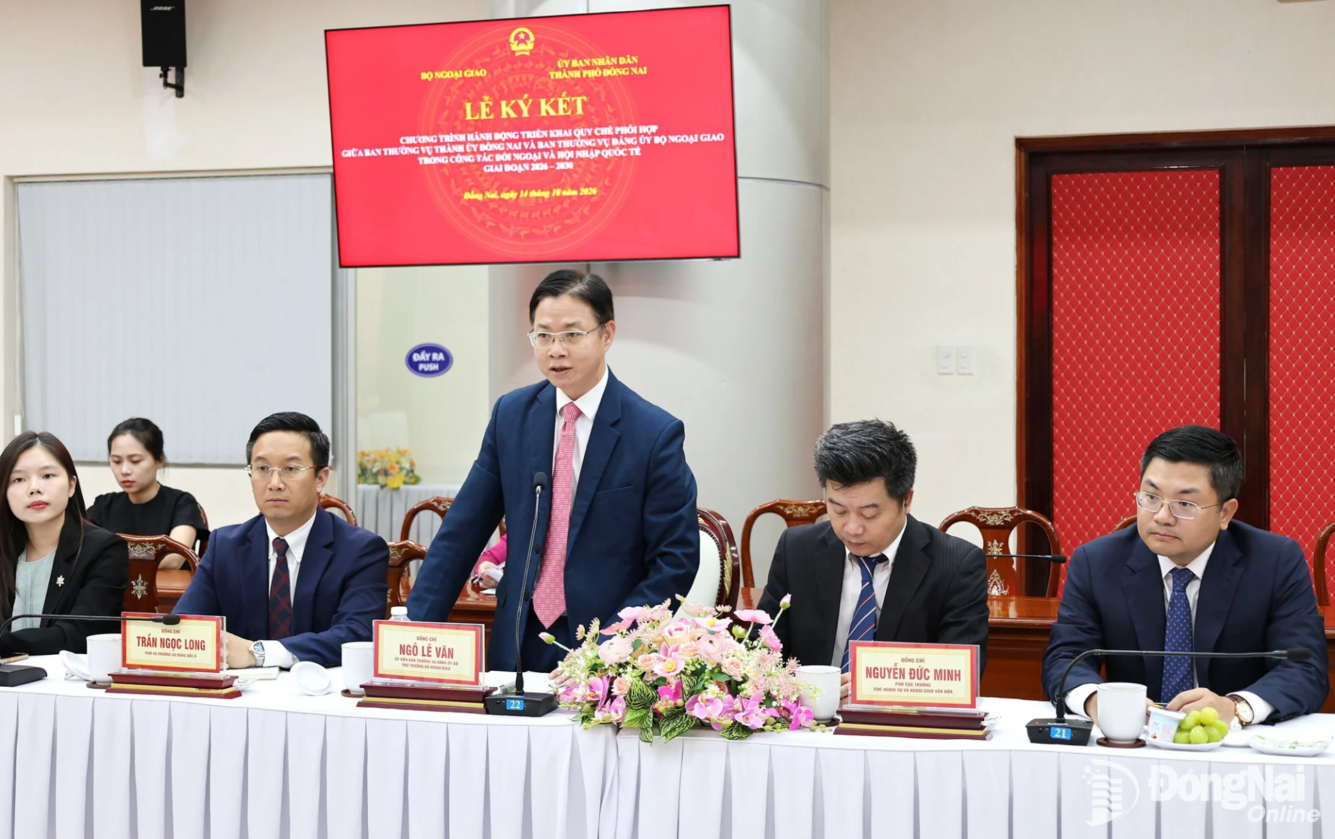 MoFA and Dong Nai City sign action program to implement coordination regulations for 2026–2030