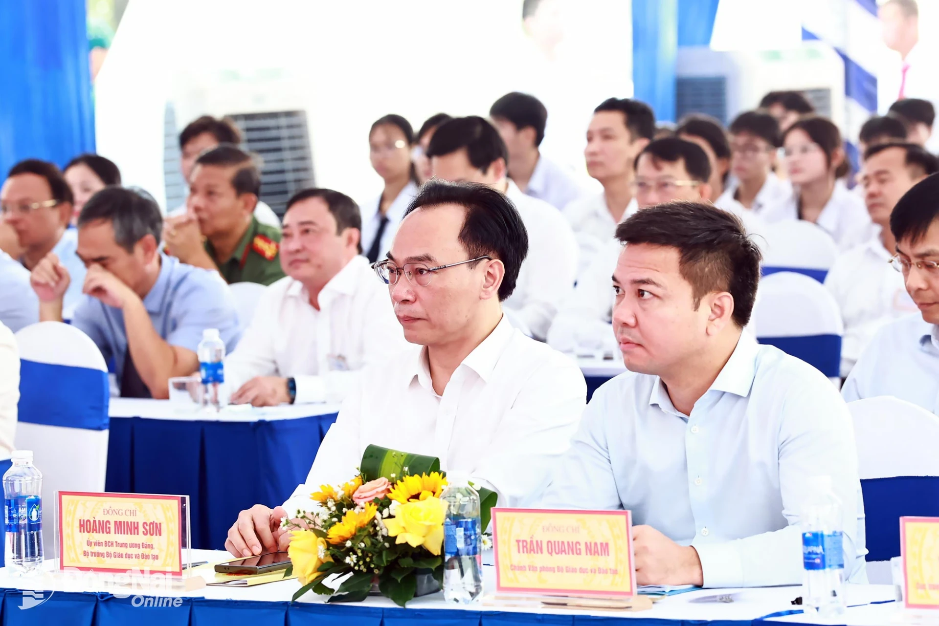 Hoang Minh Son, Member of the Party Central Committee and Minister of Education and Training, attends the ceremony. Photo: Cong Nghia

