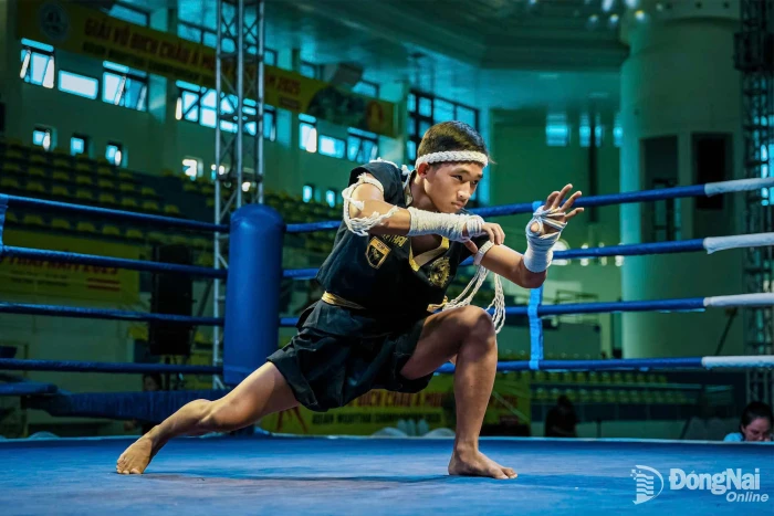 Nguyễn Hoàng Sơn giành huy chương vàng môn muay tại Đại hội Thể thao toàn quốc lần thứ X