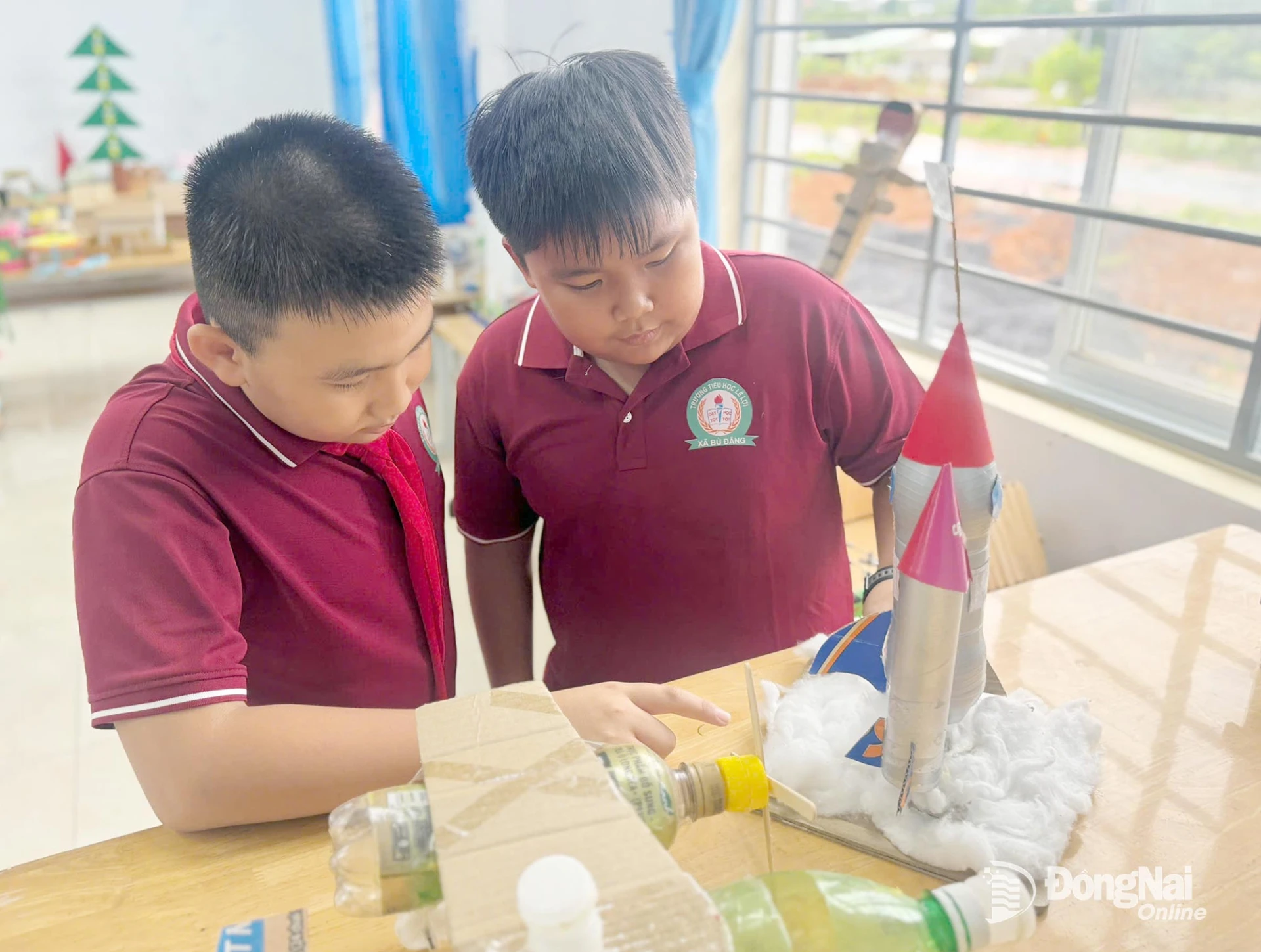 A STEM project developed by students at Le Loi Primary School in Bu Dang Commune, Dong Nai City. Photo: Bich Nhan

