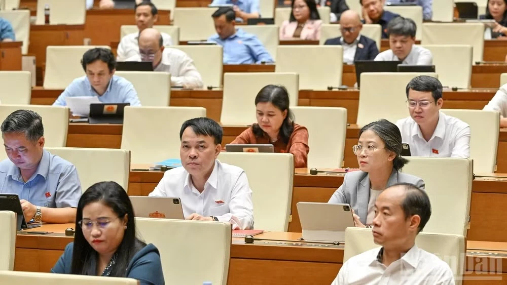 Quốc hội họp phiên sáng 26-10. Ảnh: THỦY NGUYÊN
