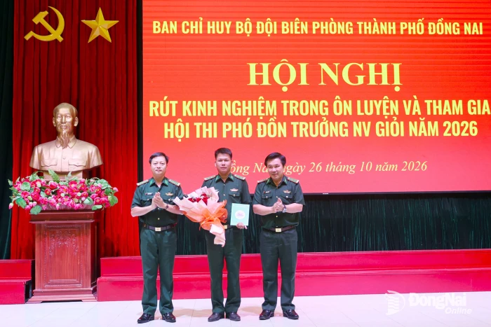 Khen thưởng nhiều tập thể, cá nhân tham gia Hội thi Phó đồn trưởng nghiệp vụ giỏi năm 2026