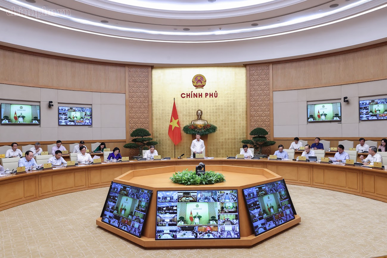 Thủ tướng Chính phủ Lê Minh Hưng chủ trì phiên họp Chính phủ thường kỳ tháng 9-2026 và trực tuyến với các bộ ngành, địa phương. Ảnh: chinhphu.vn