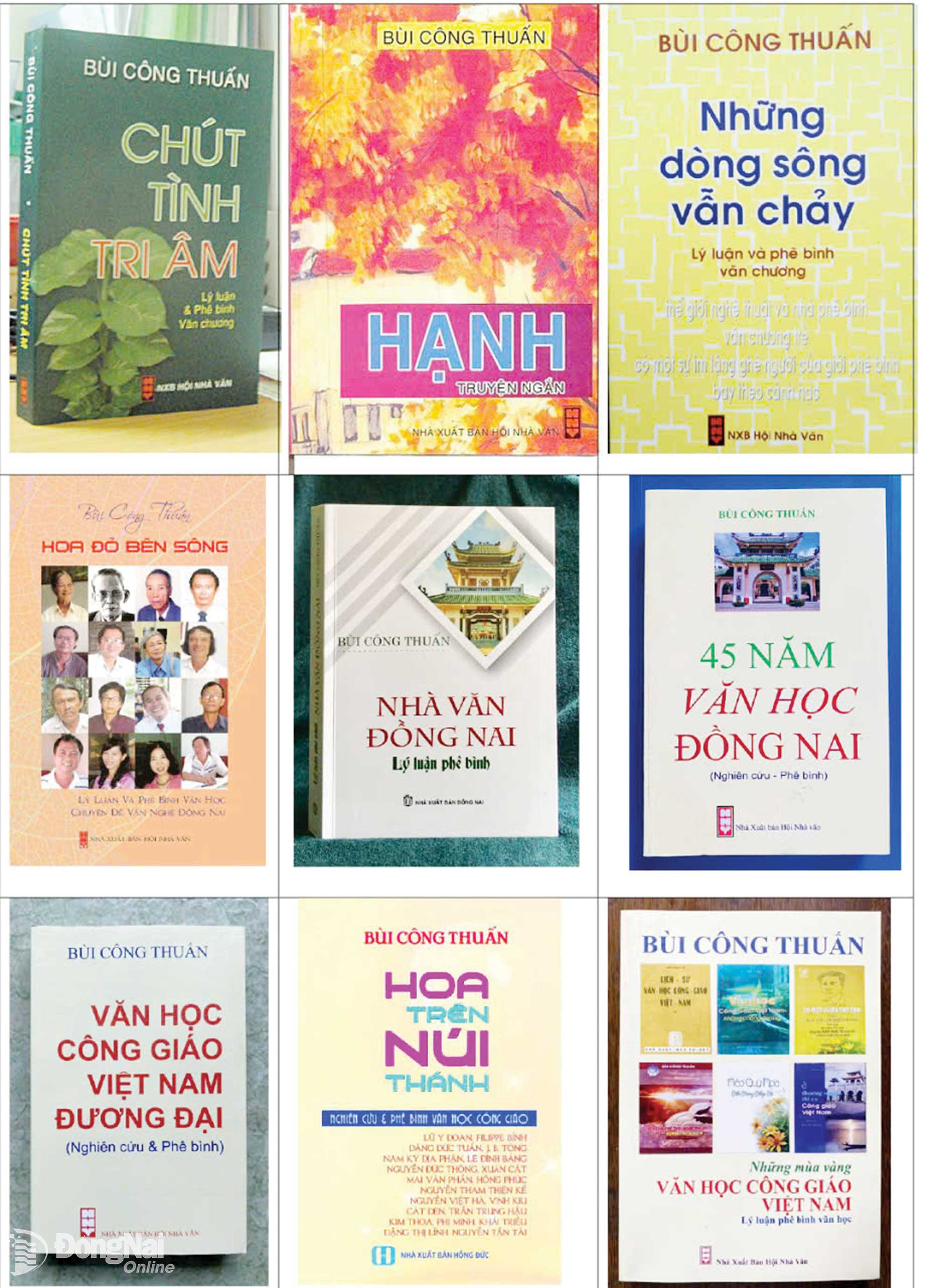 Một số tác phẩm của tác giả Bùi Công Thuấn.
