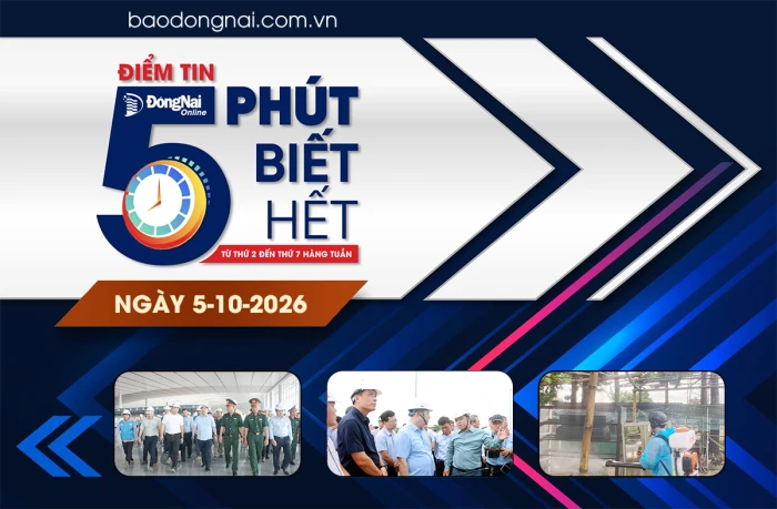 Điểm tin '5 phút biết hết' sáng 5-10: Dự án Sân bay Long Thành: Phải đảm bảo yêu cầu về chất lượng, an toàn mới đưa vào khai thác