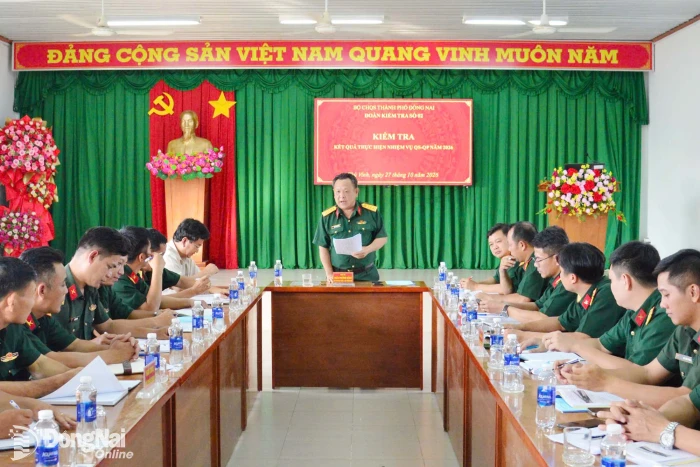 Bộ Chỉ huy Quân sự thành phố kiểm tra công tác quân sự quốc phòng tại một số địa phương