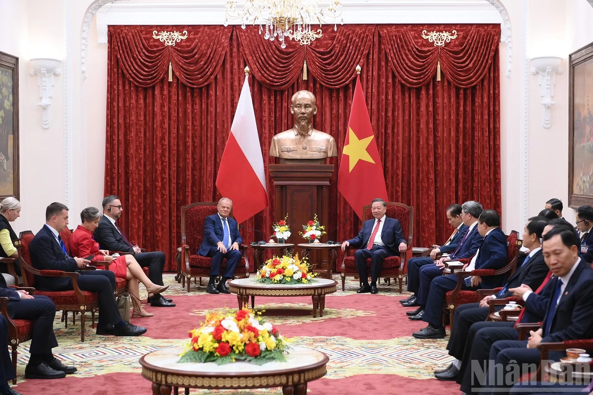 Quang cảnh cuộc tiếp.
