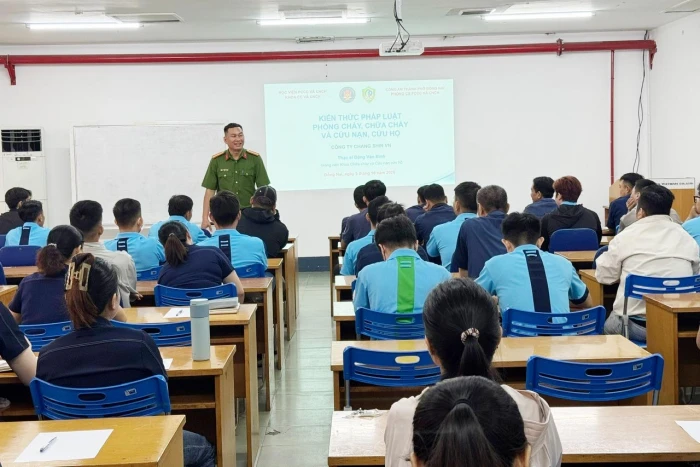 Nâng cao kỹ năng phòng cháy, chữa cháy cho 150 người tại Công ty ChangShin Việt Nam