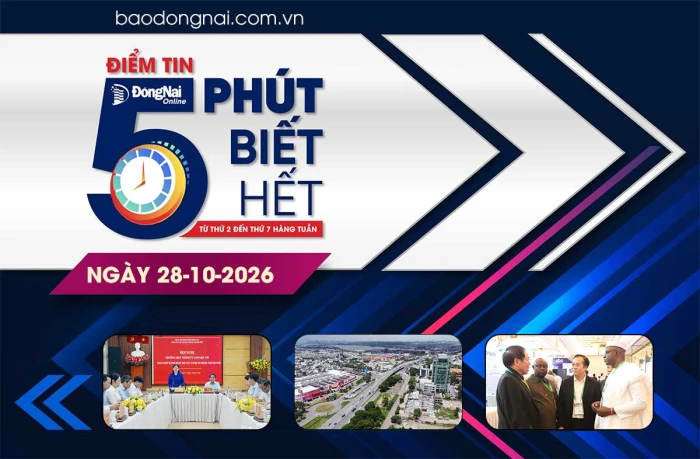 Điểm tin '5 phút biết hết' sáng 28-10: Nâng cao trình độ chuyên môn và năng lực công tác của cán bộ, đảng viên
